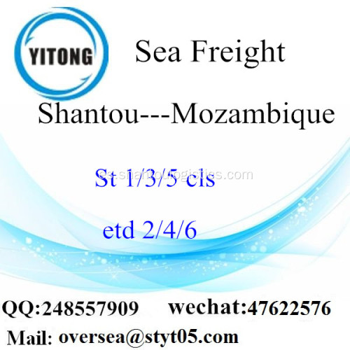 Consolidación de LCL de Shantou Port a Mozambique